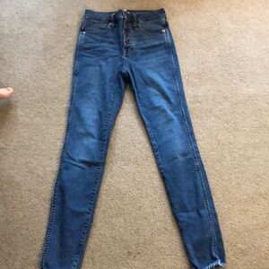 madewell high rise skinny denim !